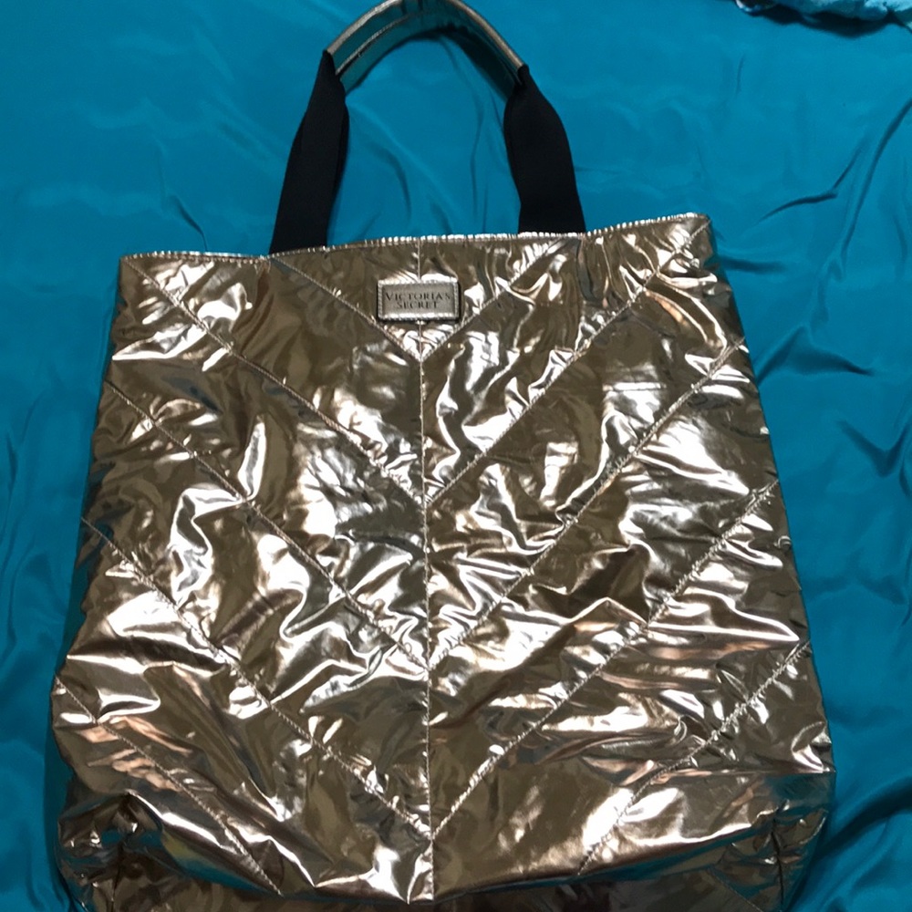 ROSE GOLD VICTORIA SECRET BAG